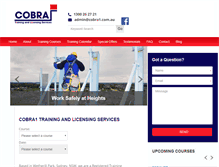 Tablet Screenshot of cobra1.com.au